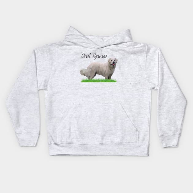 Great Pyrenees Kids Hoodie by That's My Doggy